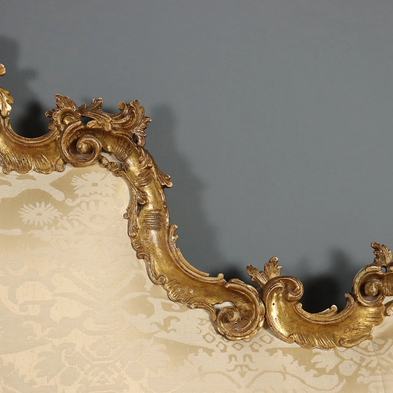 Carved wooden bed headboard, 20th century 7