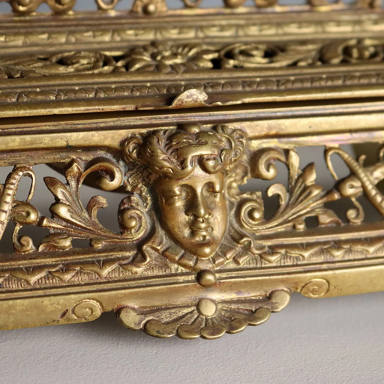 Carved bronze inkwell, 20th century 3
