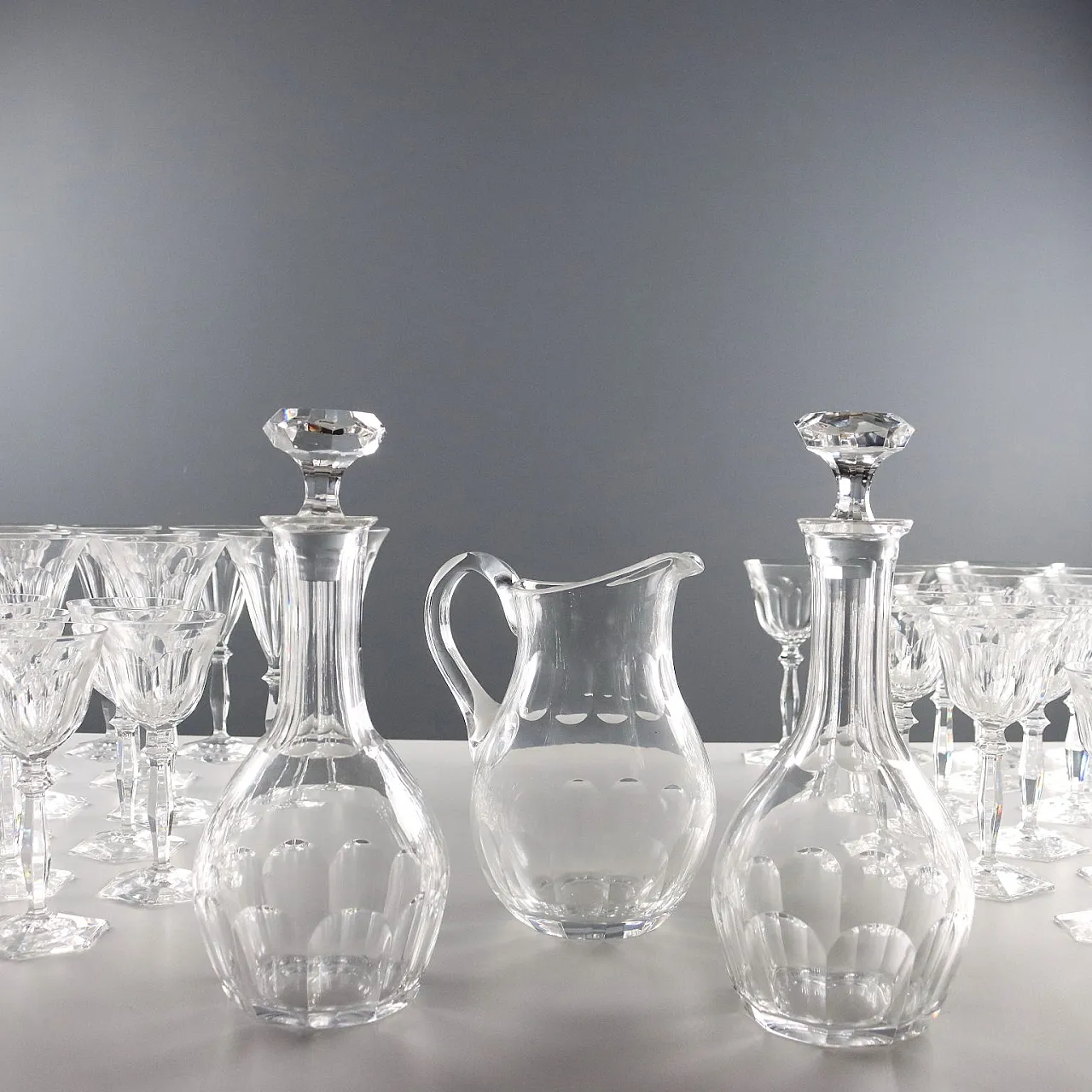Crystal glasses service, 20th century 1
