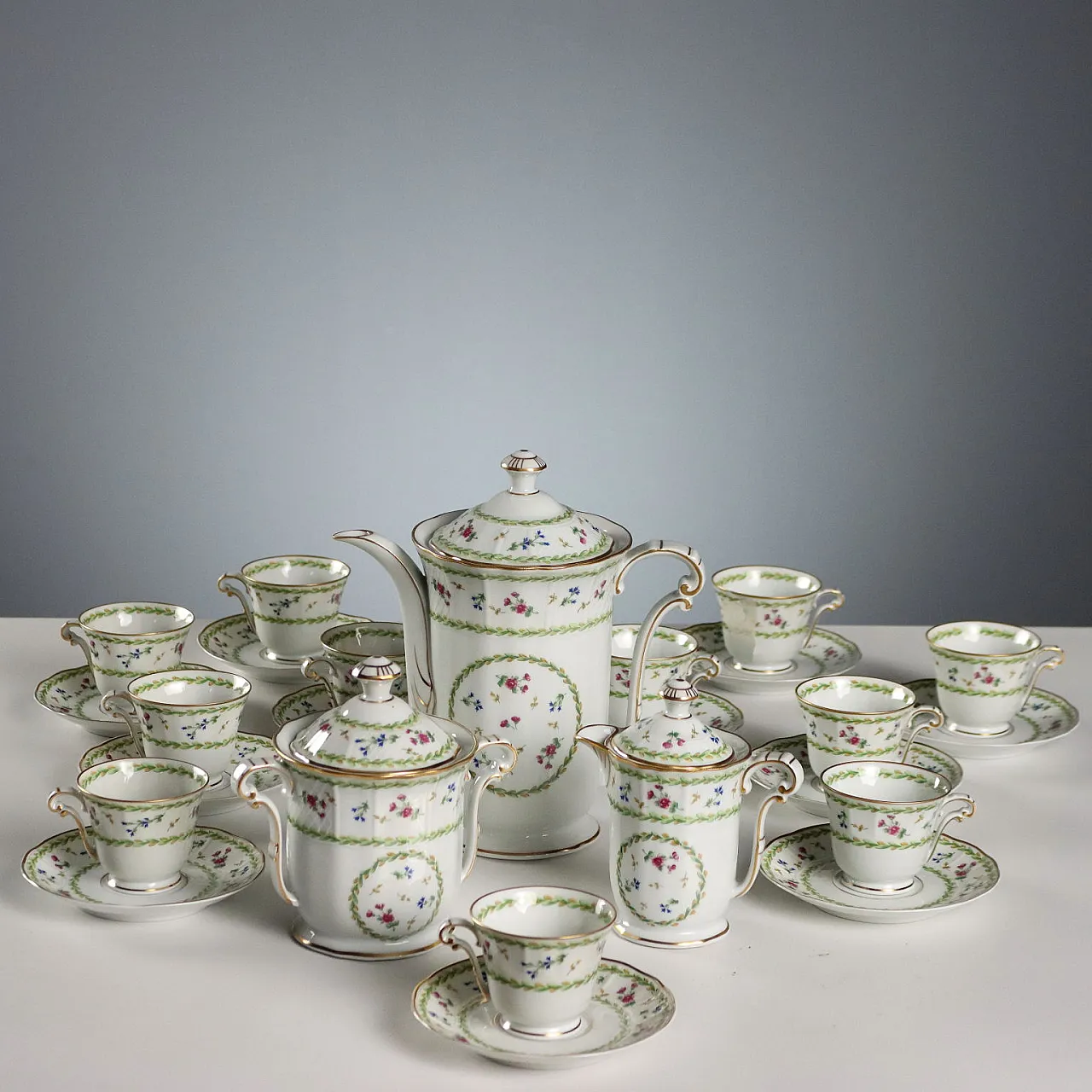 Coffee service by L. Bernardaud & C.ie Limoges, 20th century 1