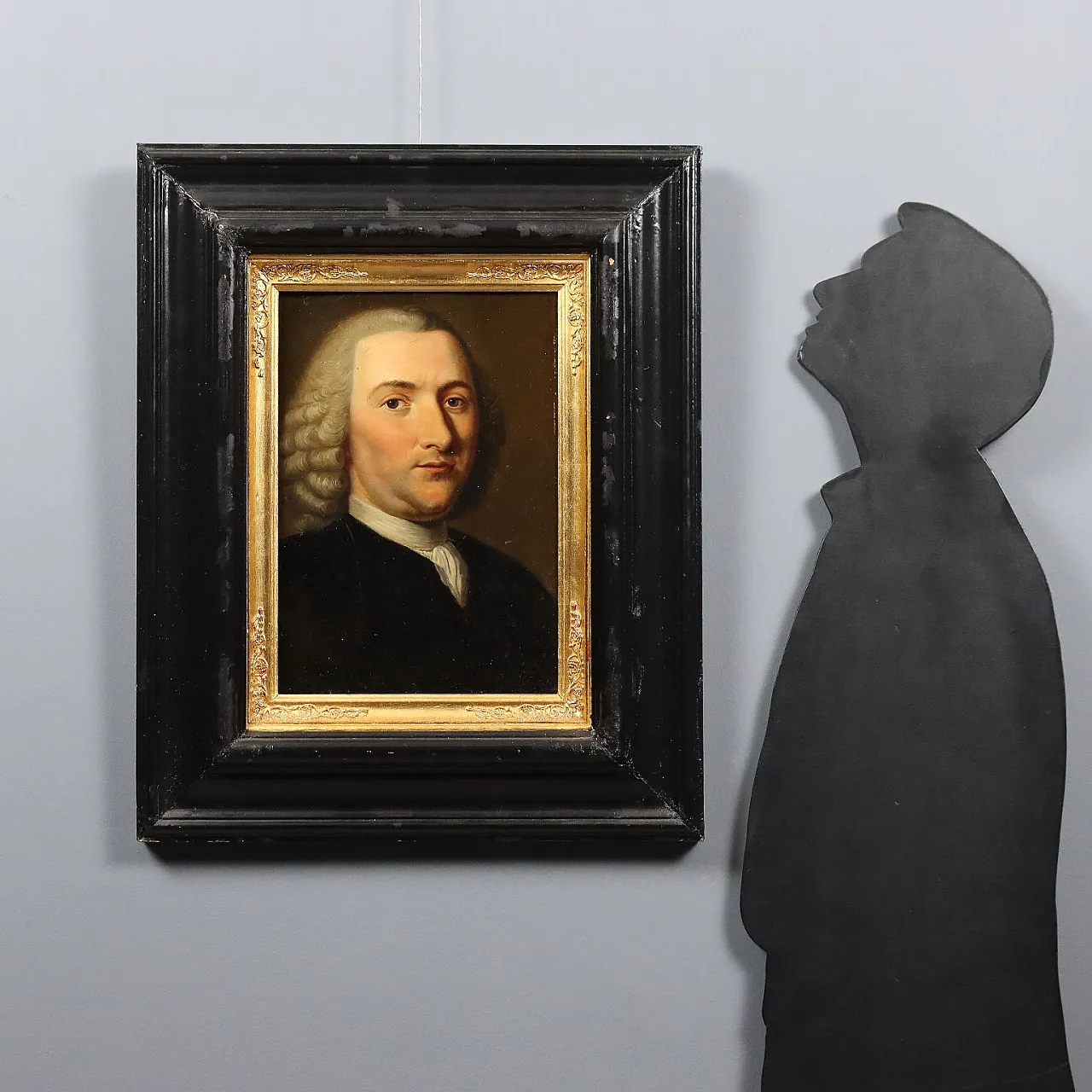 Portrait of Petrus Camper, oil panel, 18th century 2