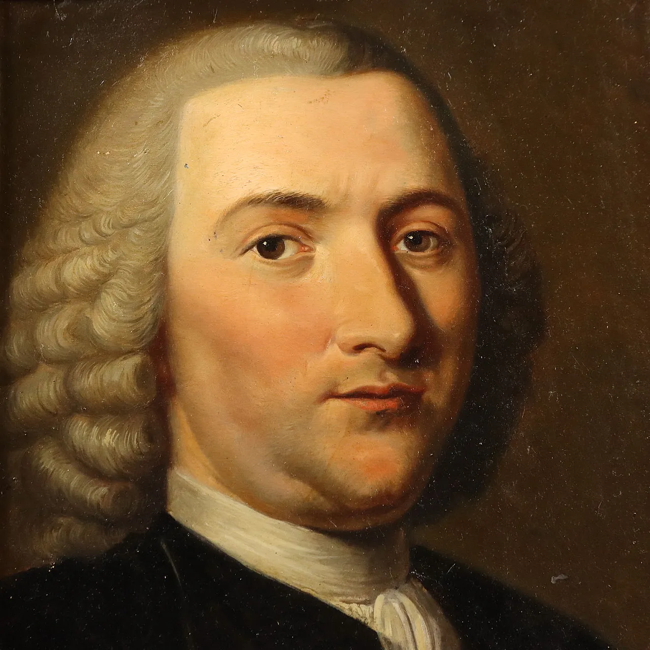 Portrait of Petrus Camper, oil panel, 18th century 3
