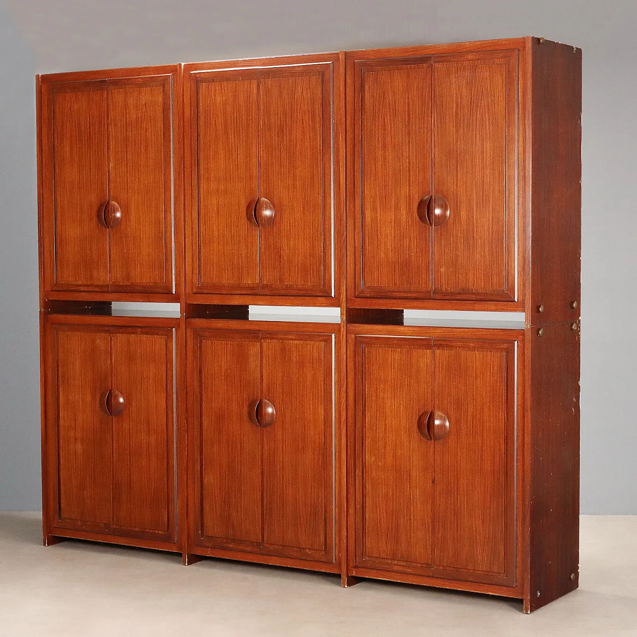6-door wardrobe plus 6 wooden doors, 20th century 1
