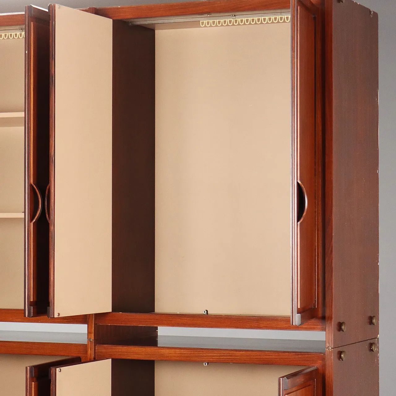 6-door wardrobe plus 6 wooden doors, 20th century 5