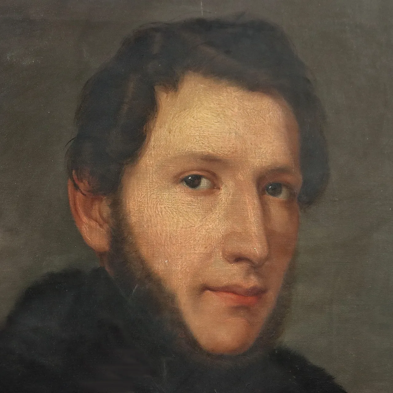 Portrait of a Young Man, oil on canvas, 19th century 4