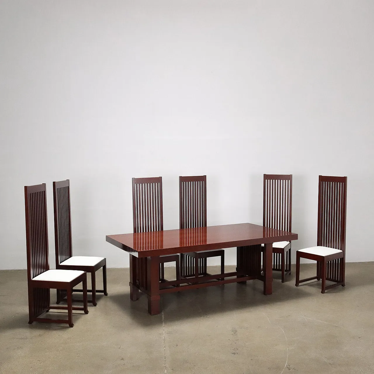 Tavolo Taliesin di Frank Lloyd Wright per Cassina, 1989 8