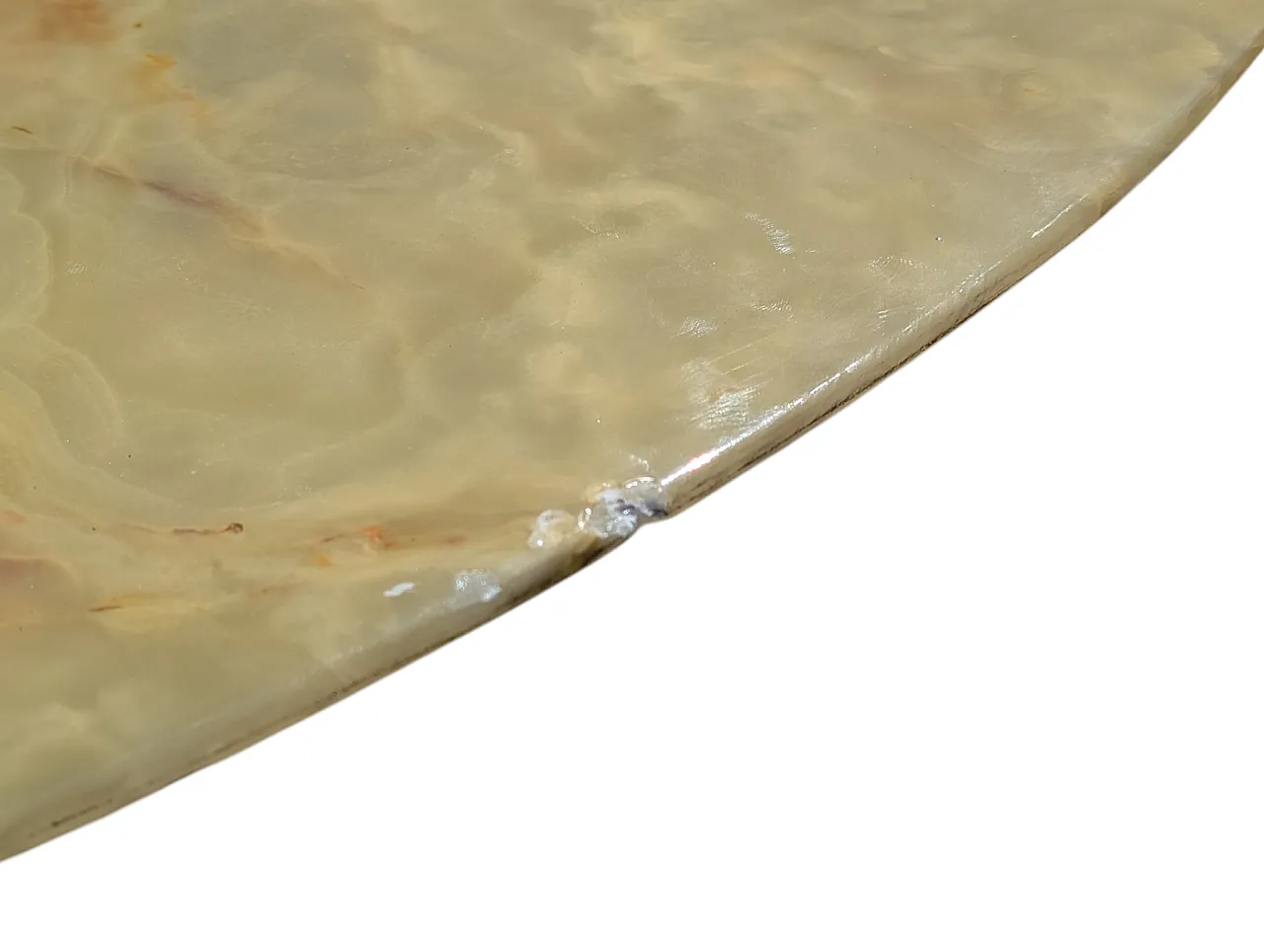 Empire style central table with onyx top, 1950s 6