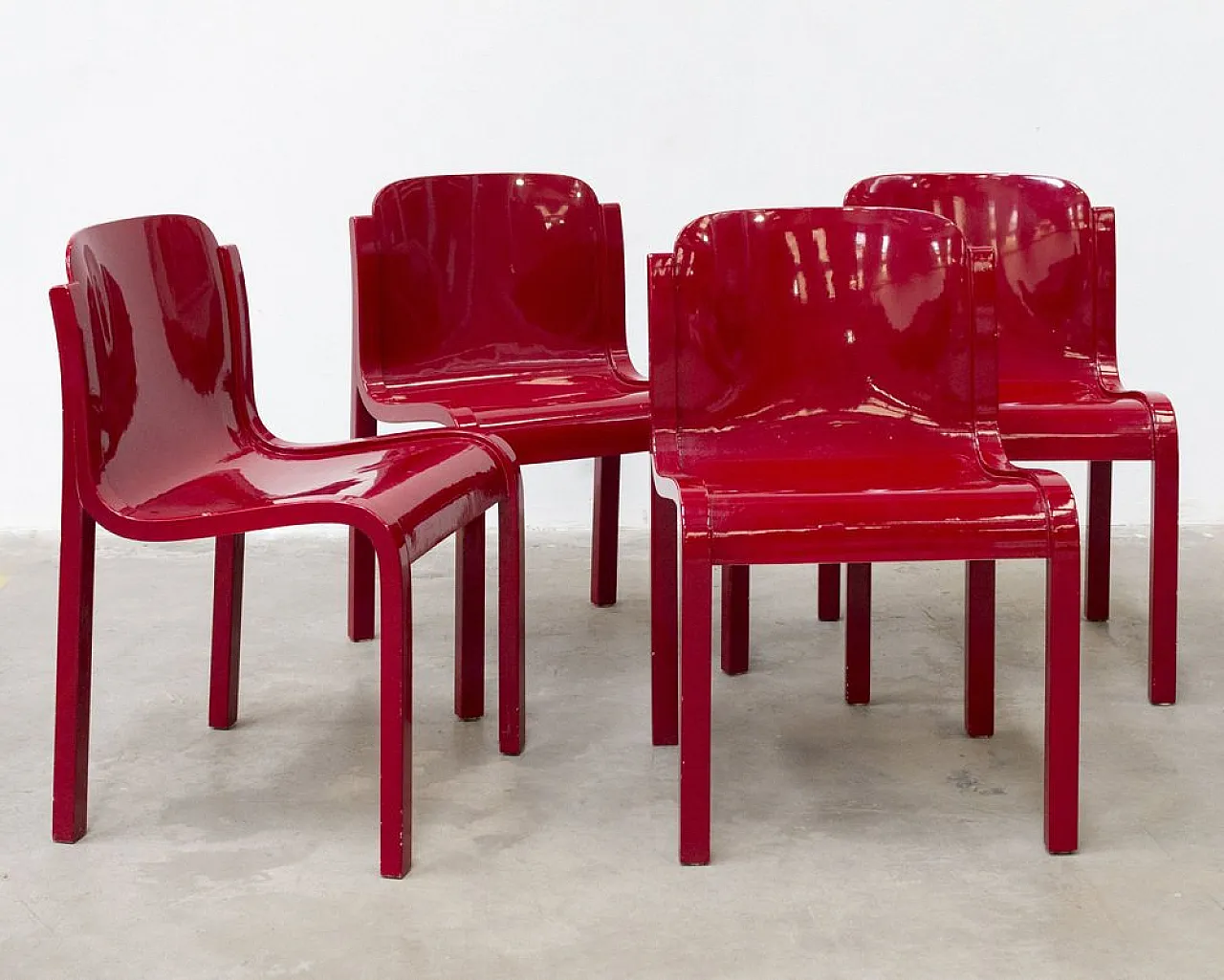 4 T70 Mito chair by Carlo Bartoli, 1960s 1