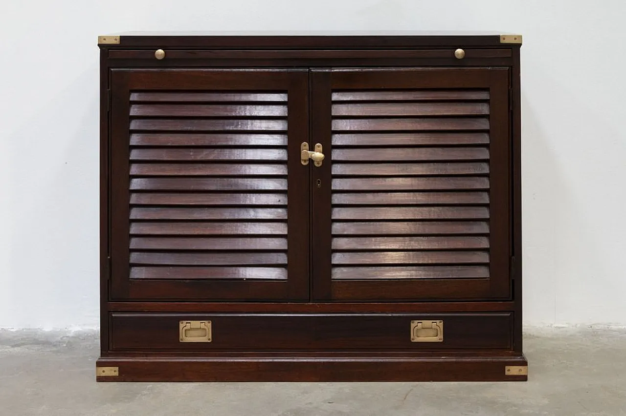 Mahogany two-door cabinet in the style of Old Navy, 1950s 1
