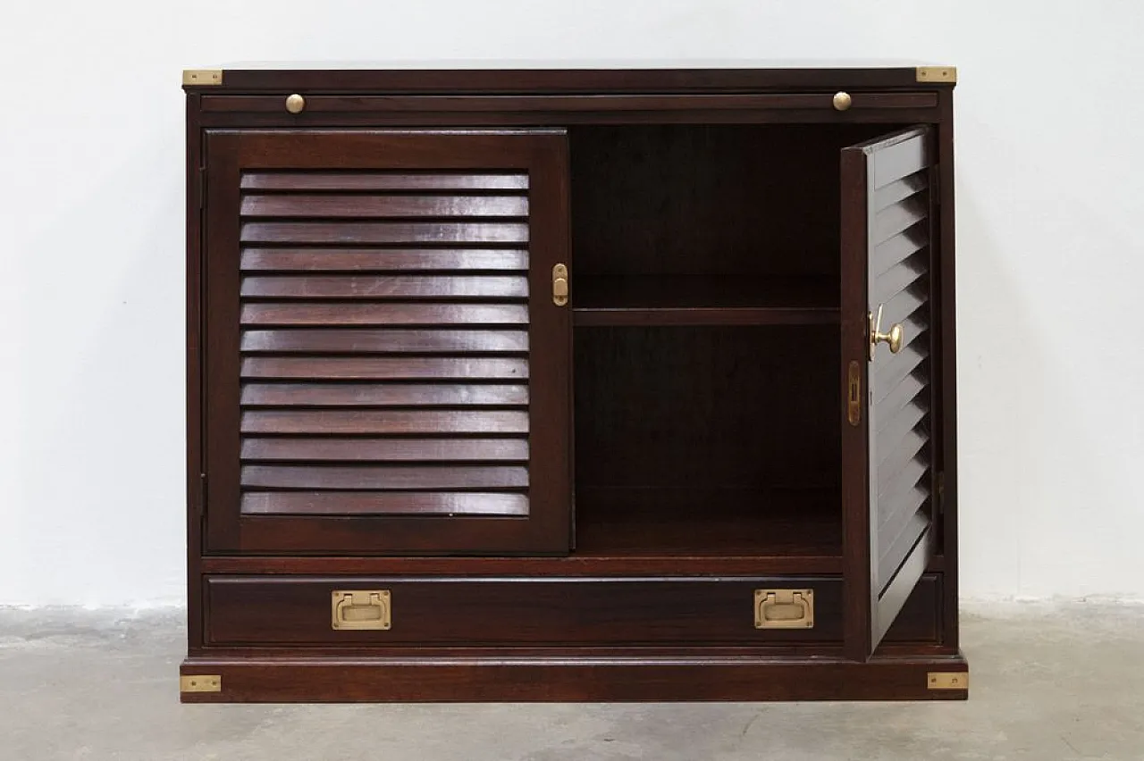 Mahogany two-door cabinet in the style of Old Navy, 1950s 6