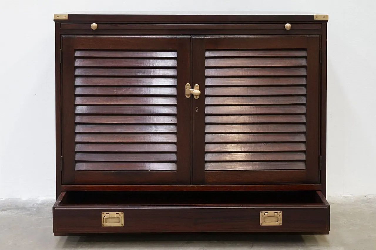 Mahogany two-door cabinet in the style of Old Navy, 1950s 11