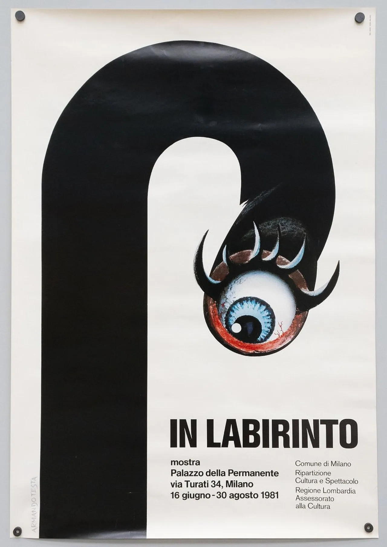 In Labirinto poster by Armando Testa, 1980s 1
