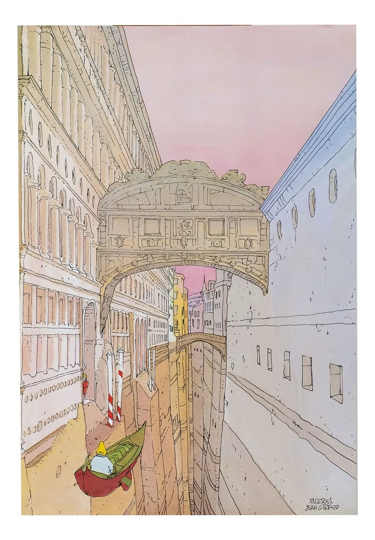 The Bridge of Sighs Poster by Moebius, 1980s 1
