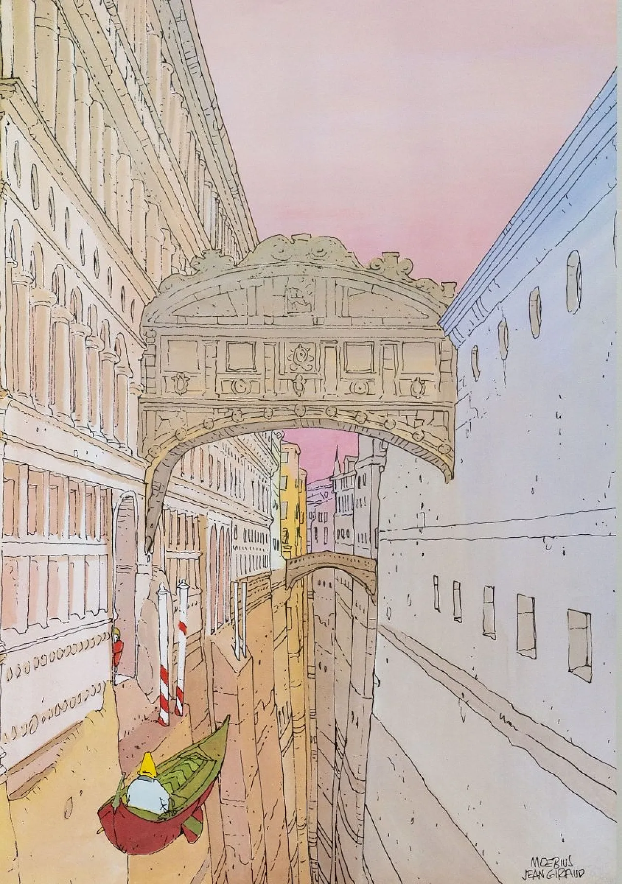 The Bridge of Sighs Poster by Moebius, 1980s 5