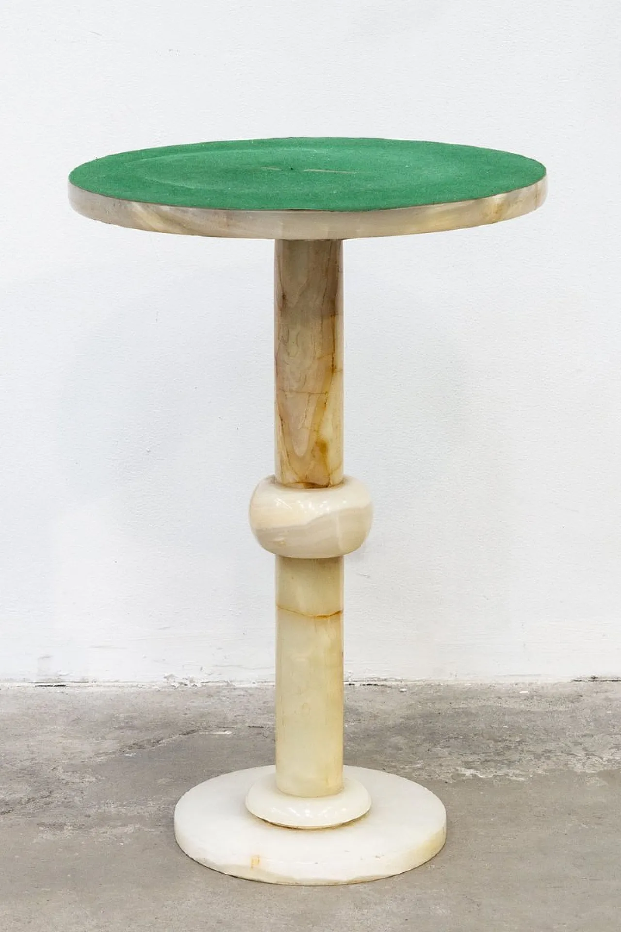 Column coffee table in Onyx, 1950s 1