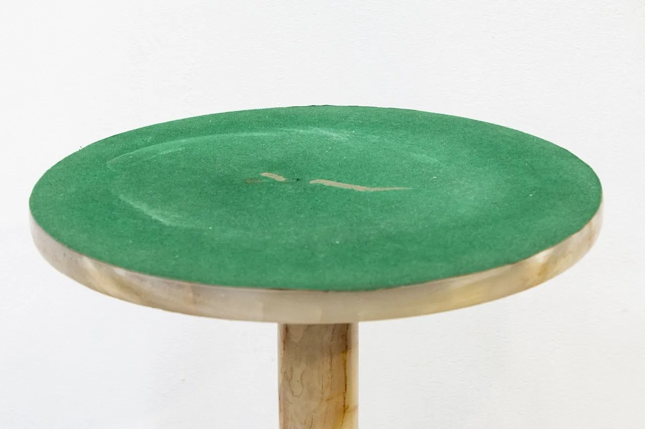 Column coffee table in Onyx, 1950s 3