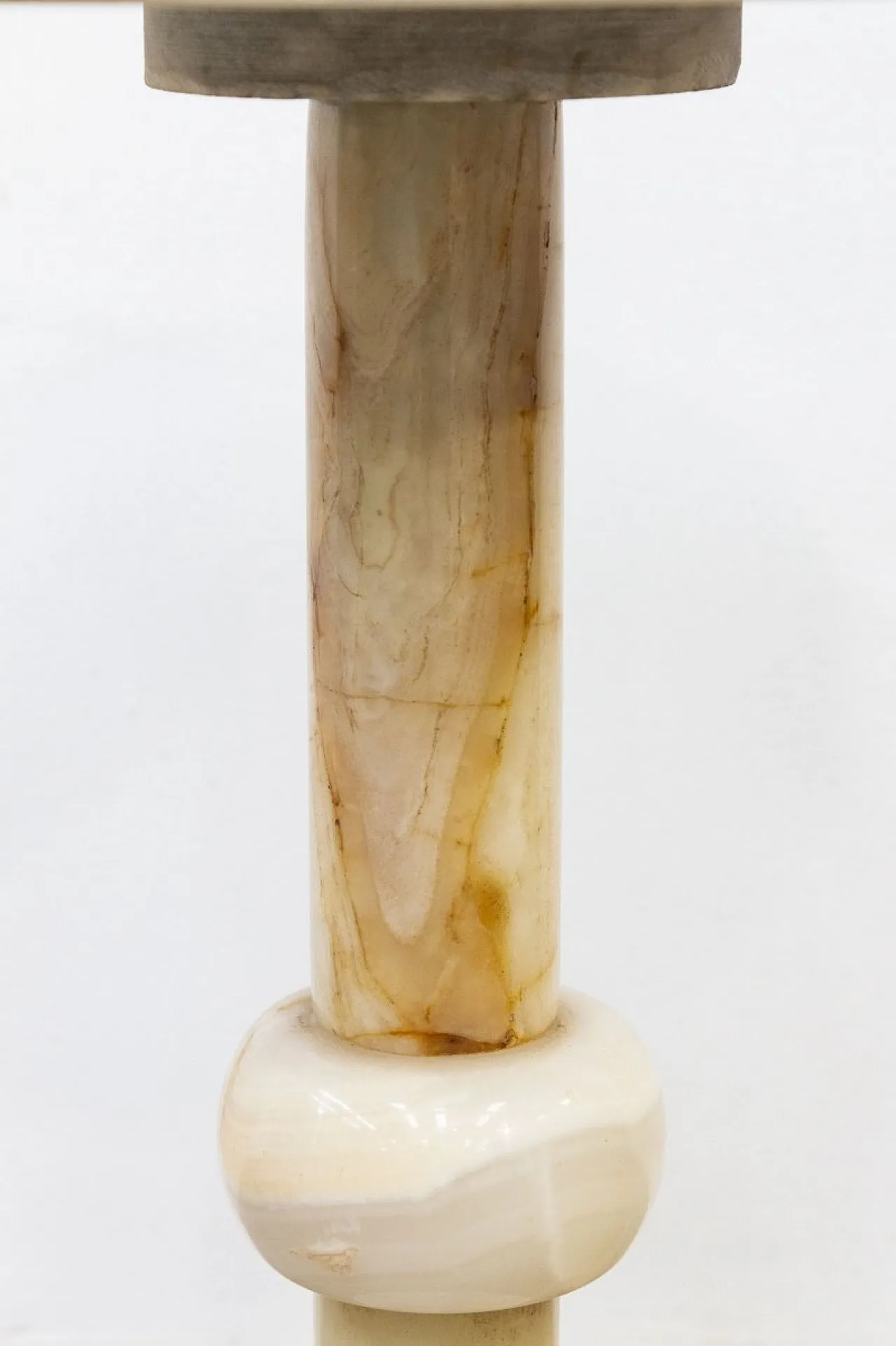Column coffee table in Onyx, 1950s 4