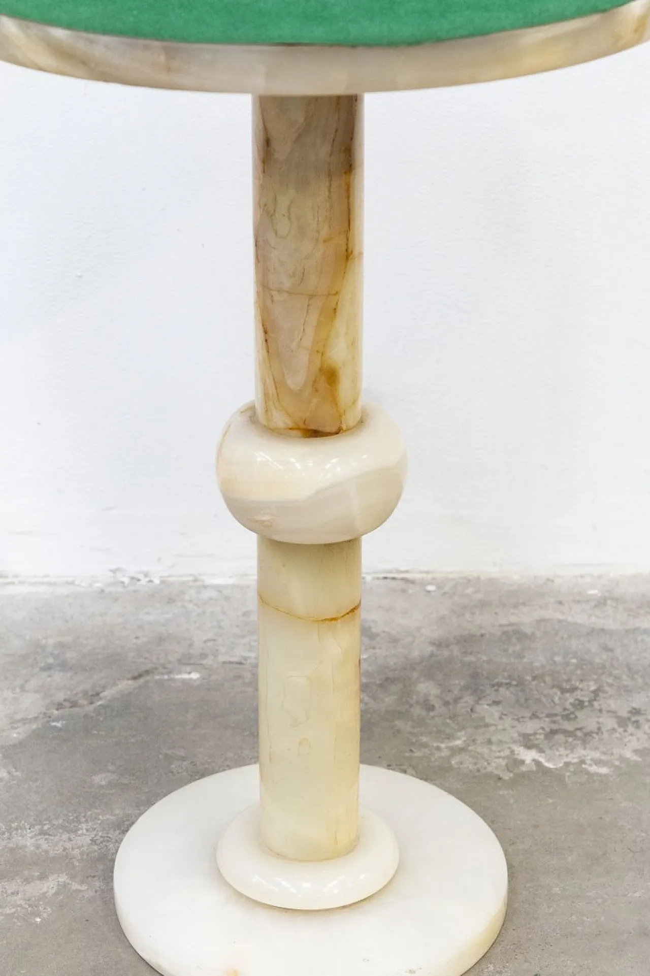 Column coffee table in Onyx, 1950s 5