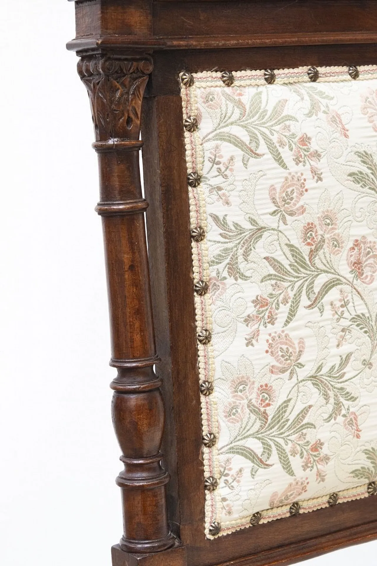 Pair of walnut chairs, late 19th century 9