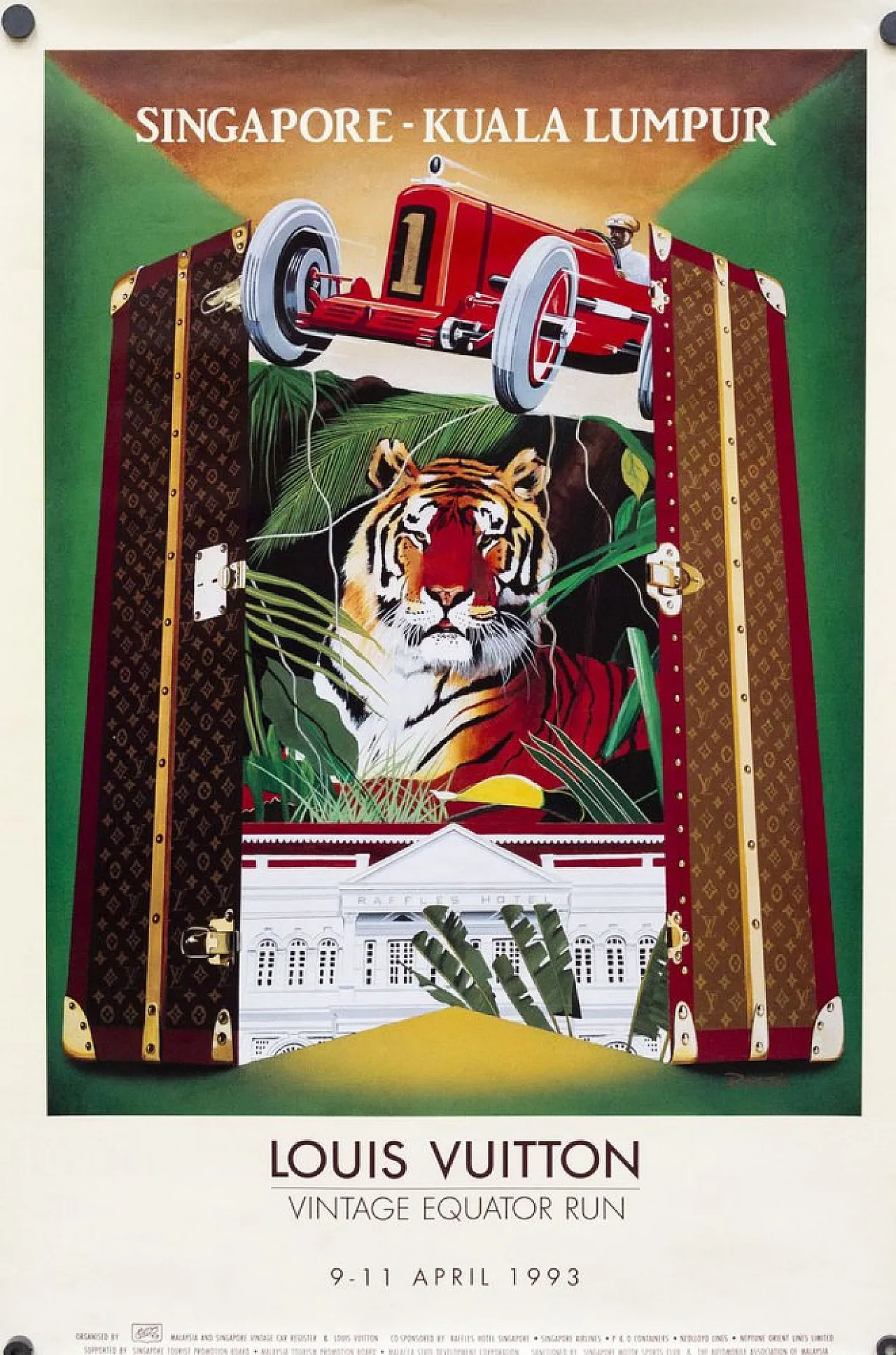 Louis Vuitton Equator Run Poster, 1990s 1