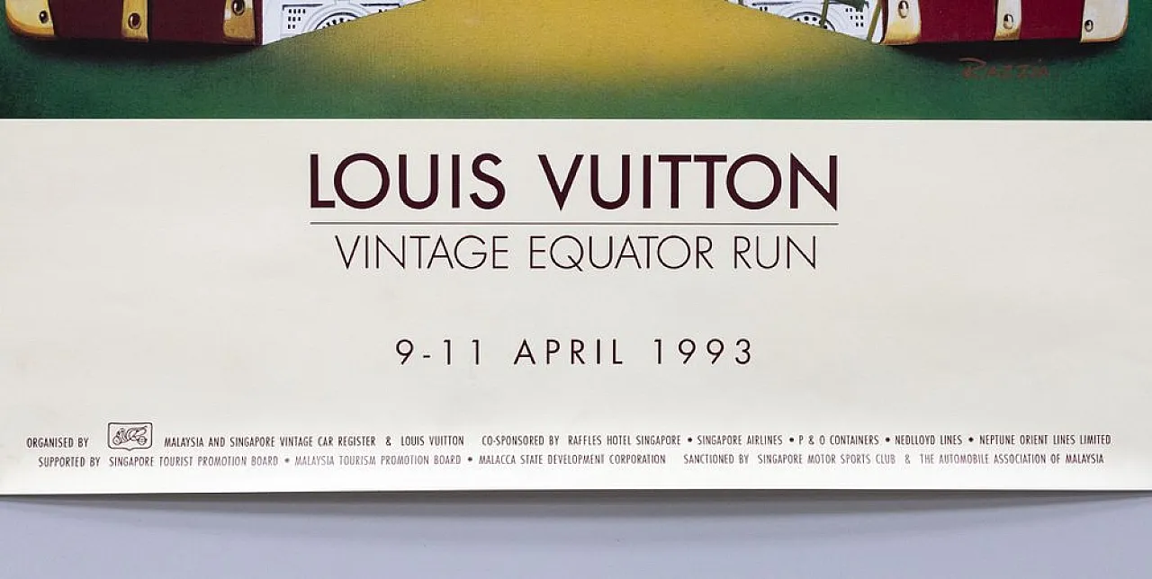 Louis Vuitton Equator Run Poster, 1990s 2