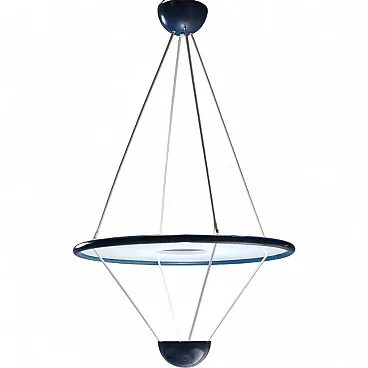 Chandelier in metal, 1980s