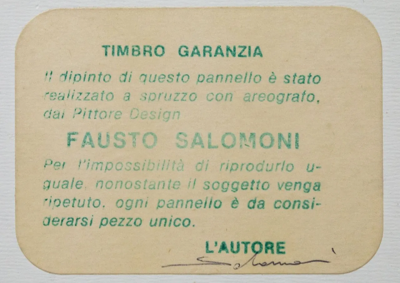 Fausto Salomoni, Forme Impossibili, Pittura su tavola, anni '80 3