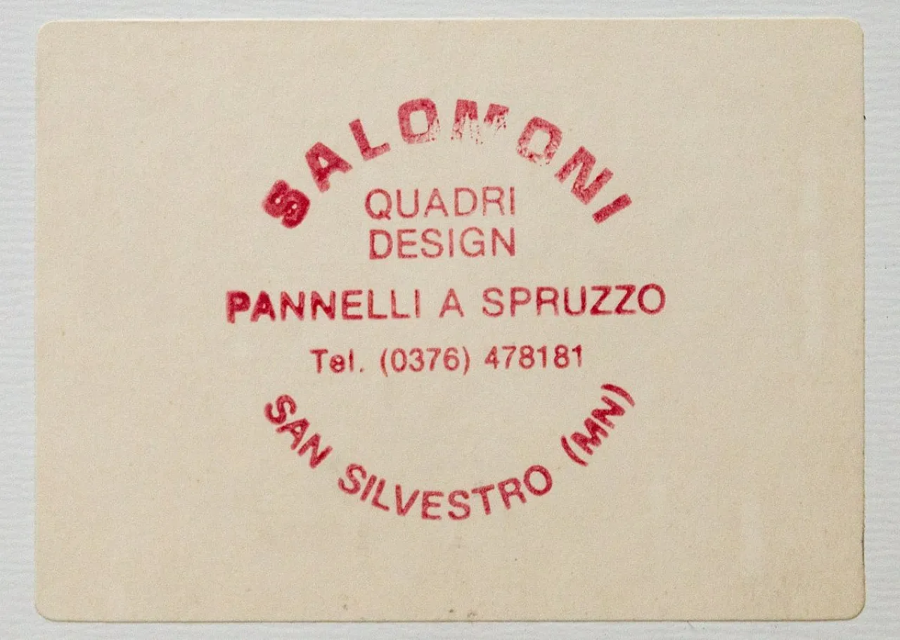 Fausto Salomoni, Forme Impossibili, Pittura su tavola, anni '80 5