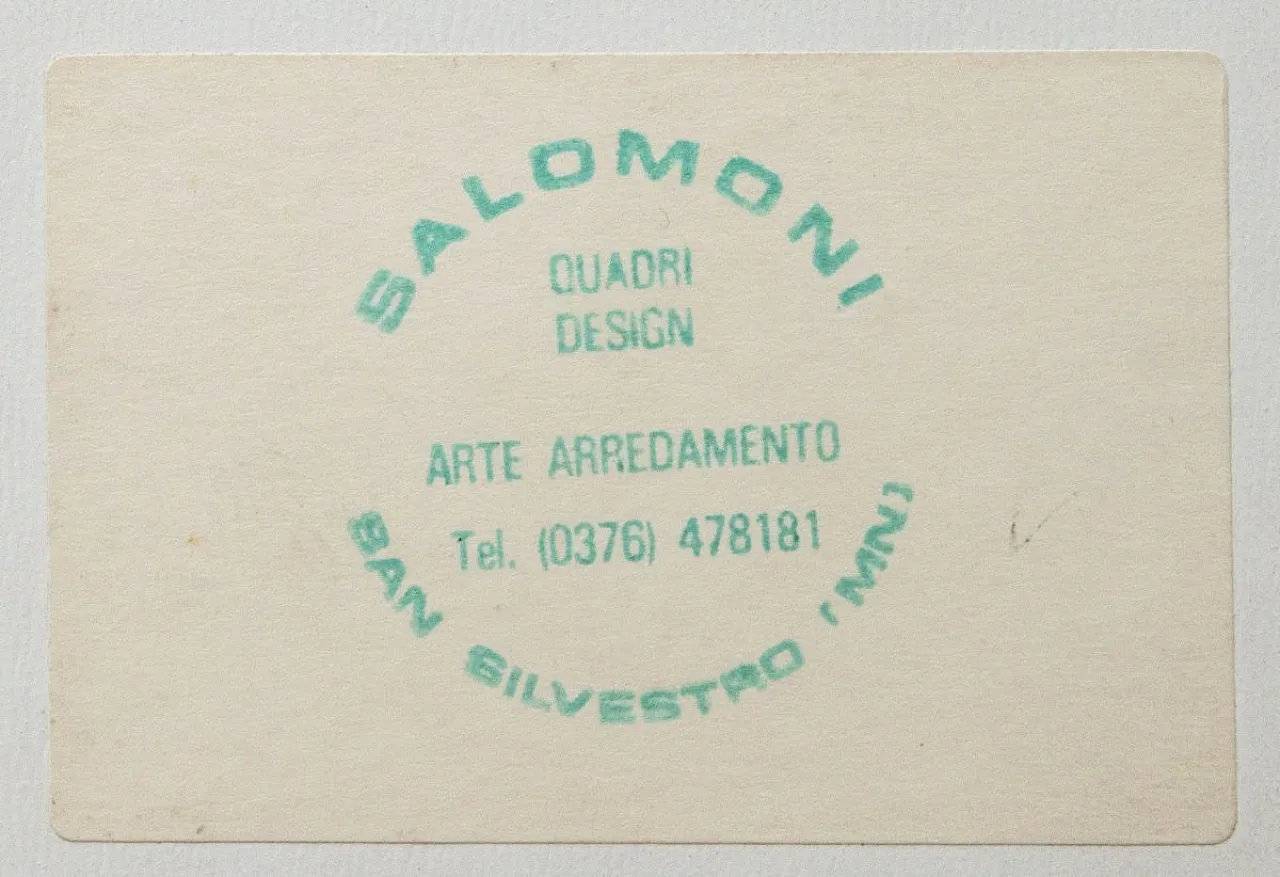 Fausto Salomoni, Composizione, Pittura su tavola, anni '80 7