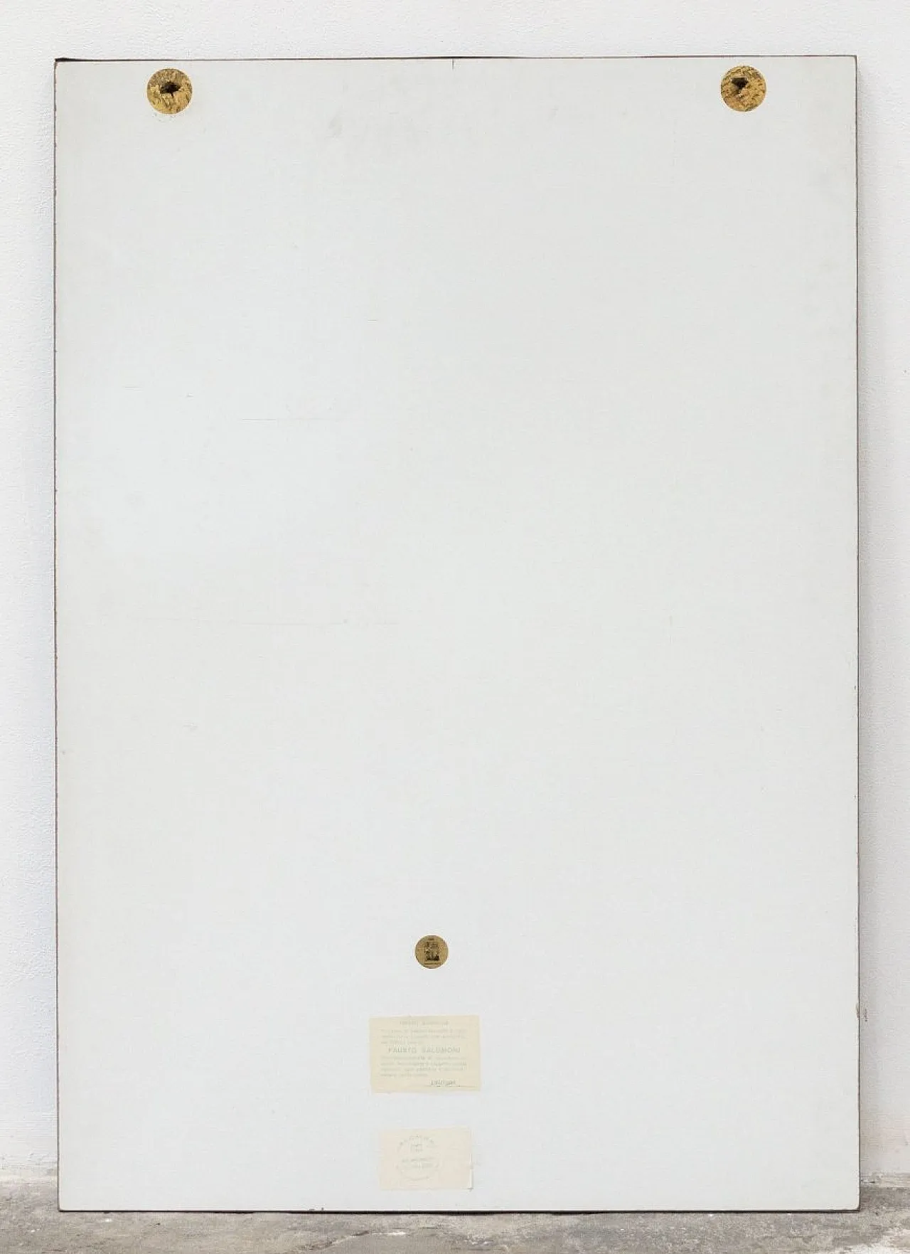 Fausto Salomoni, Composizione, pittura su tavola, anni '80 5