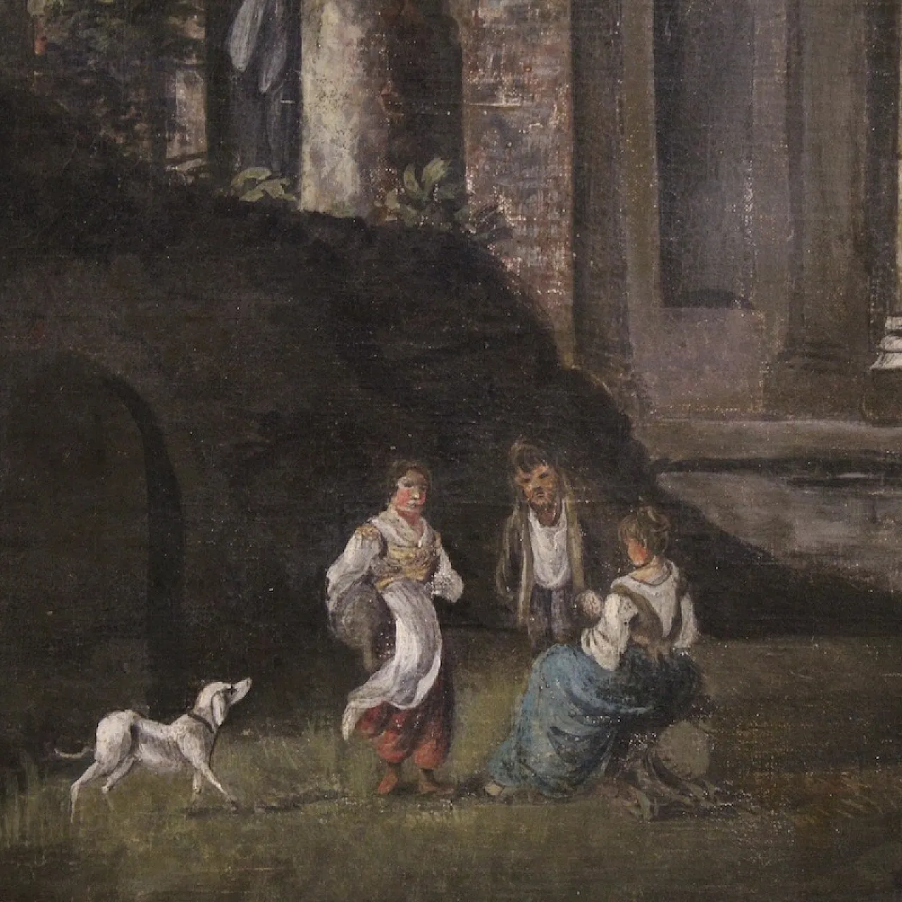 Italian architectural capriccio painting from the 20th century 7