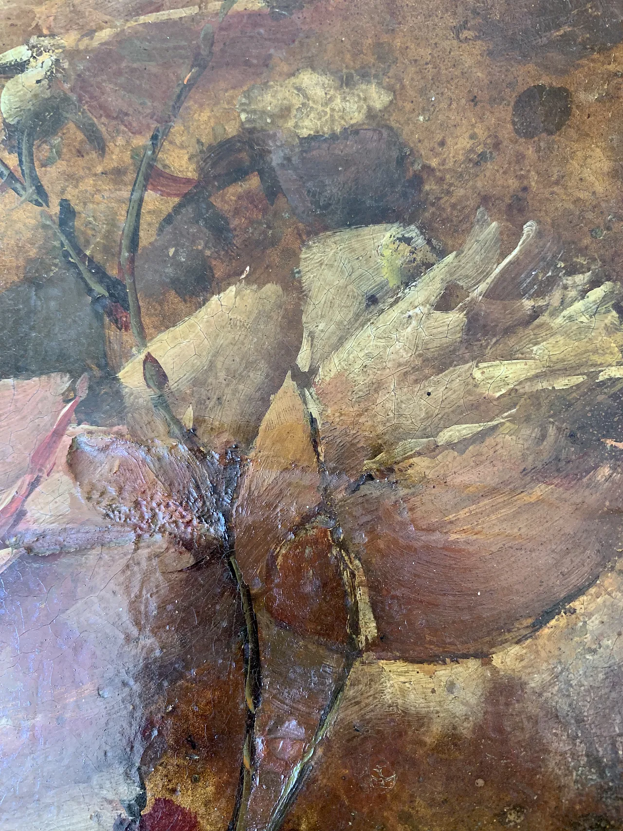 Dipinto astratto Peonie, '900 3
