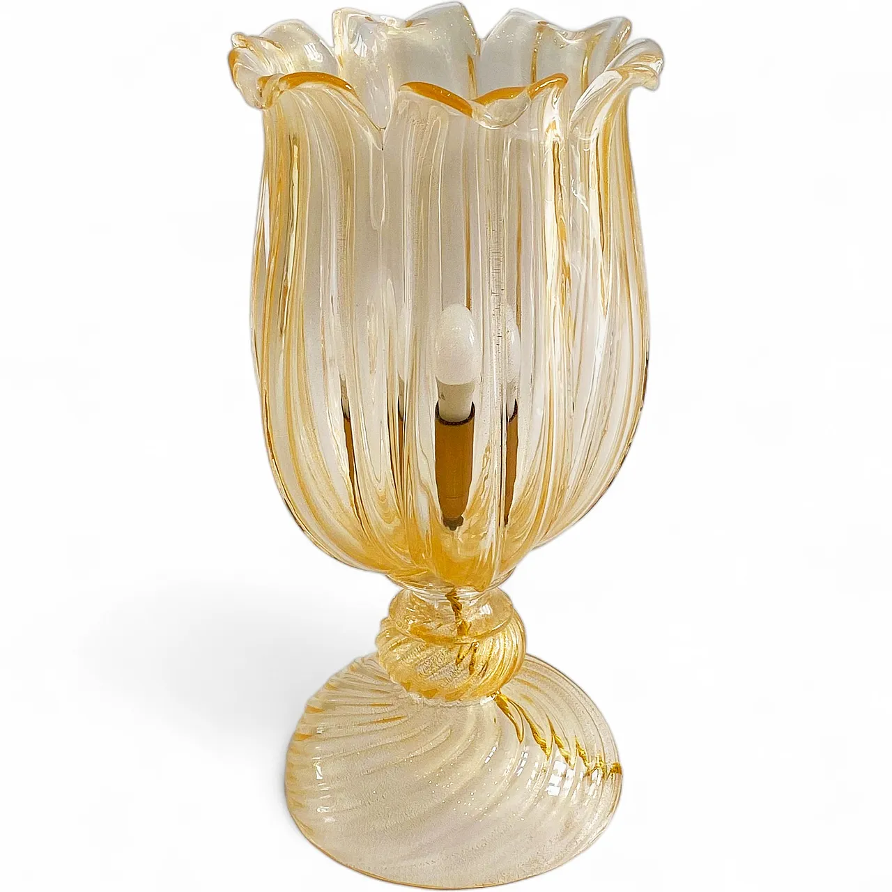 Lampada da tavolo Archimede Seguso in vetro di Murano, anni '70 14