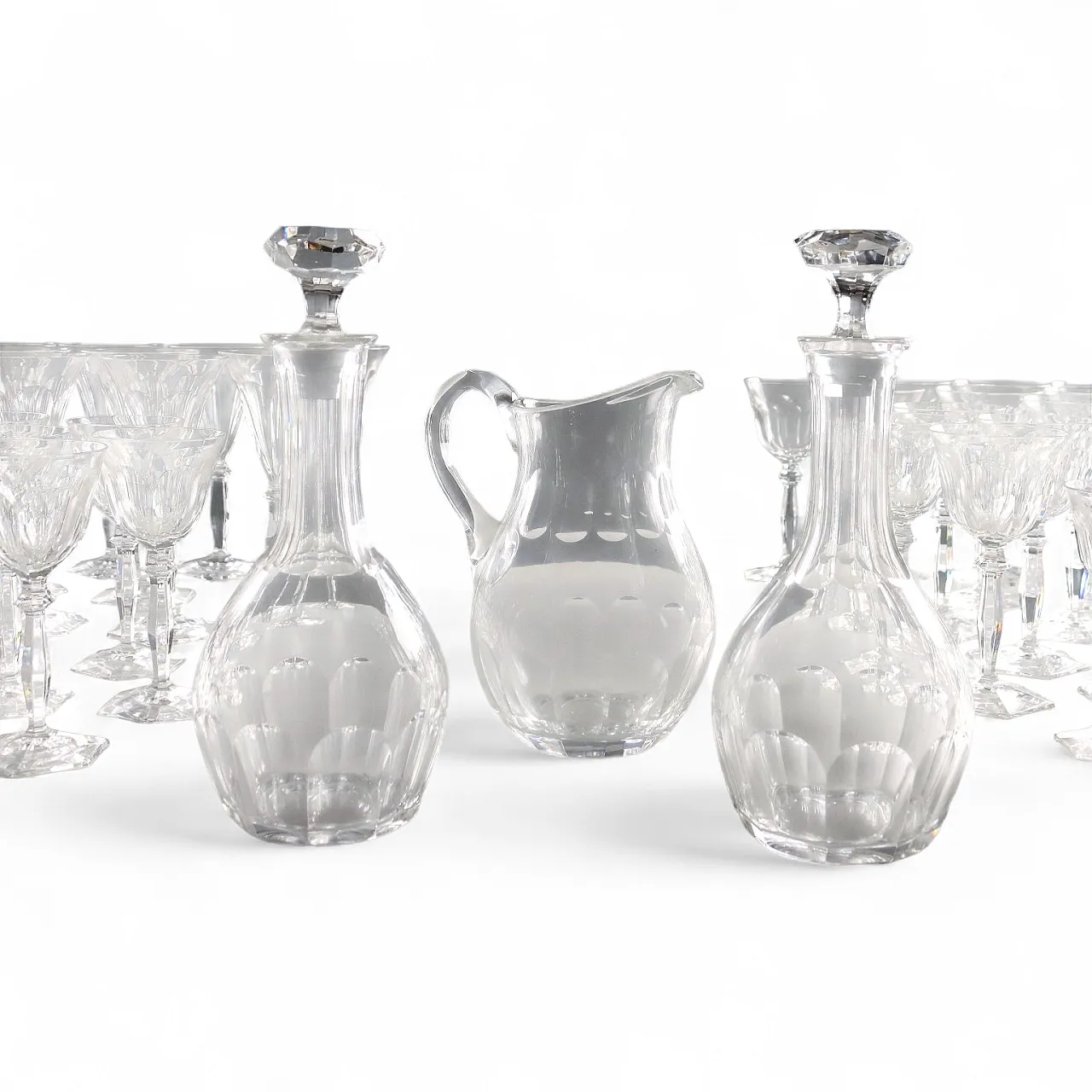 Crystal glasses service, 20th century 11