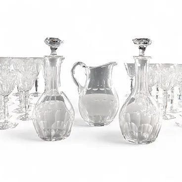 Crystal glasses service, 20th century