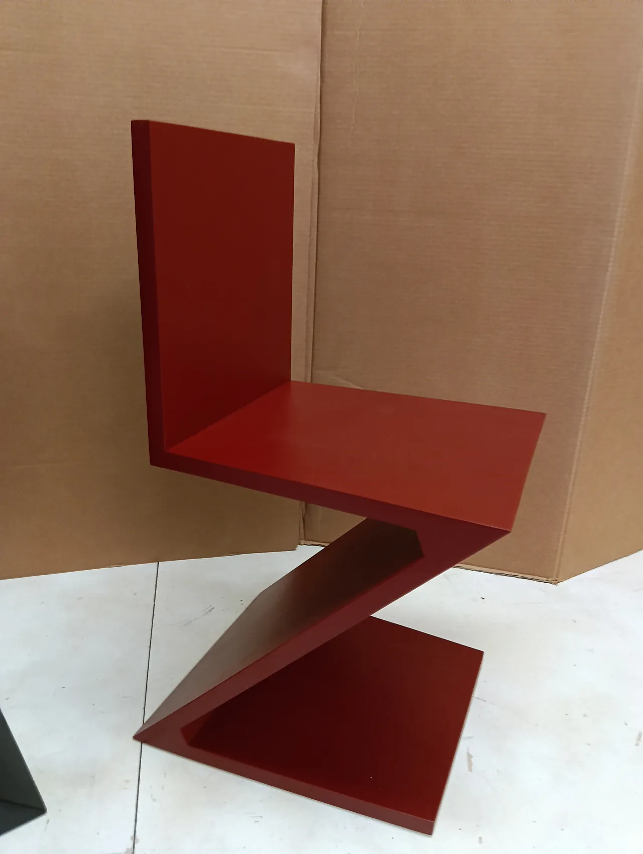 Sedia Zig Zag laccata di Thomas Gerrit Rietveld per Alivar, 2000 19