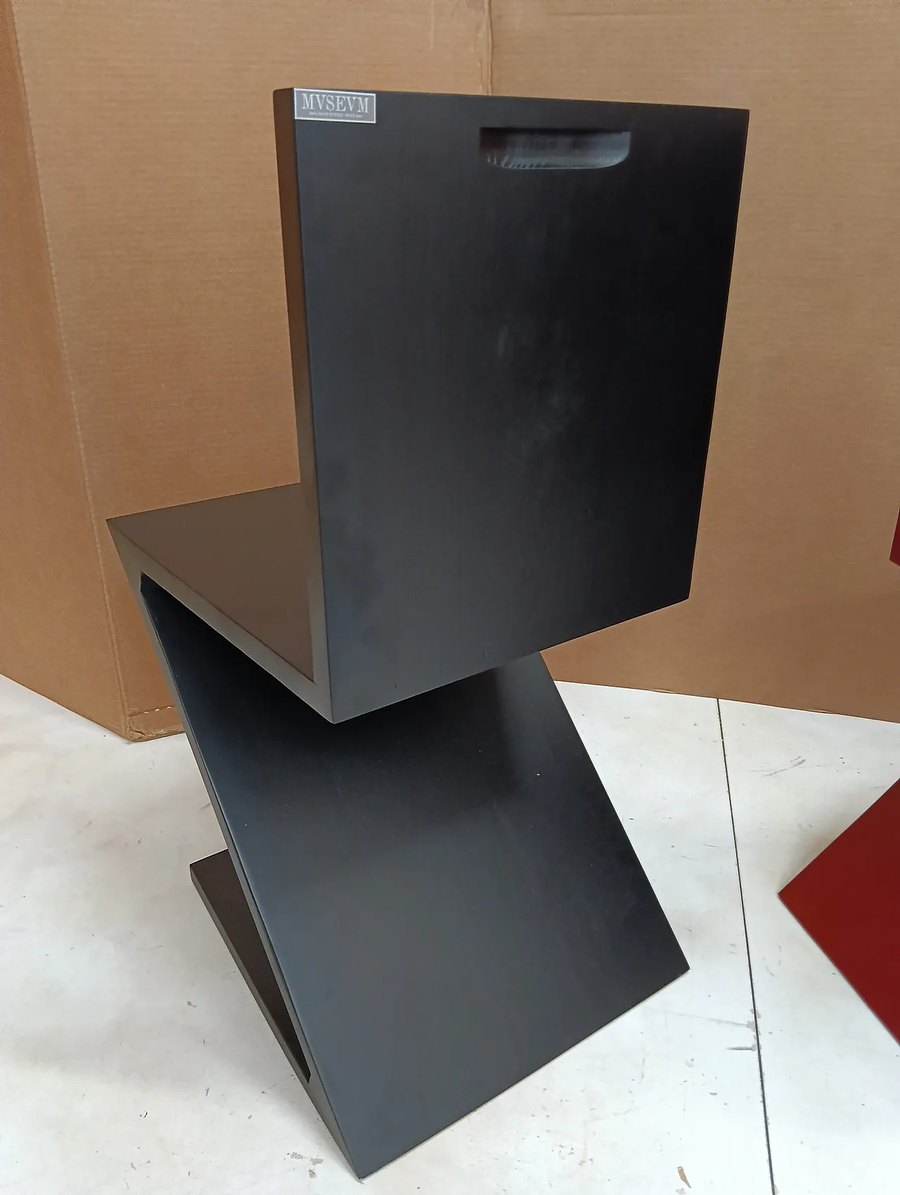 Sedia Zig Zag laccata di Thomas Gerrit Rietveld per Alivar, 2000 28