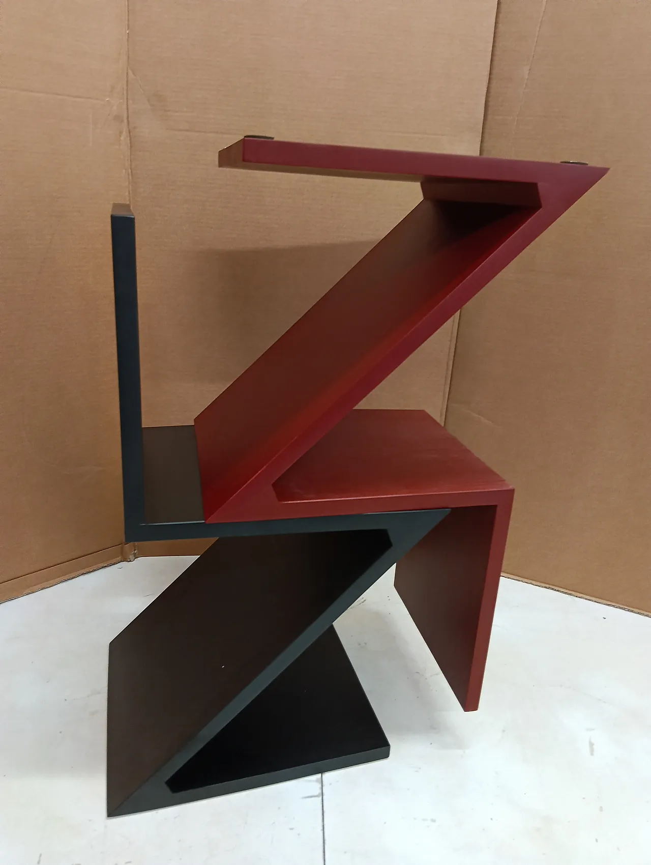 Sedia Zig Zag laccata di Thomas Gerrit Rietveld per Alivar, 2000 45