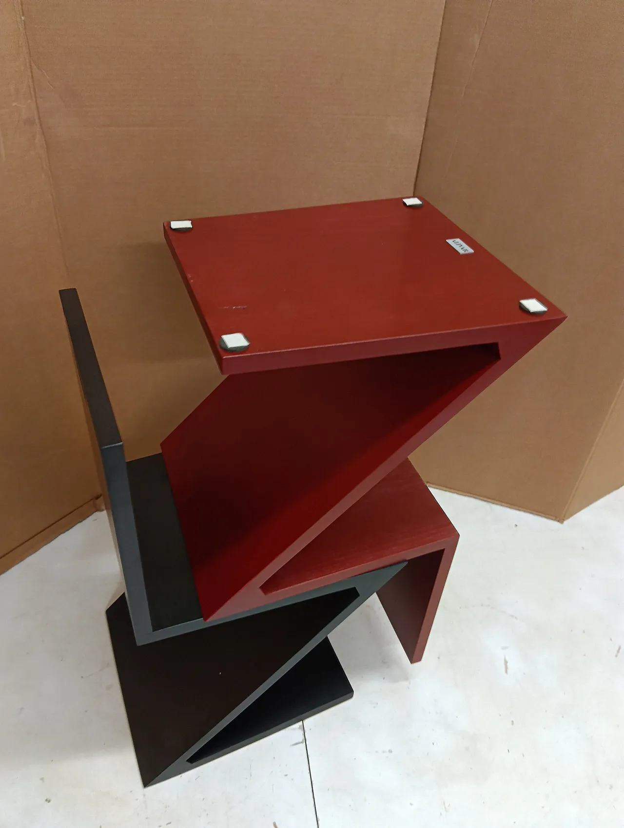 Sedia Zig Zag laccata di Thomas Gerrit Rietveld per Alivar, 2000 46