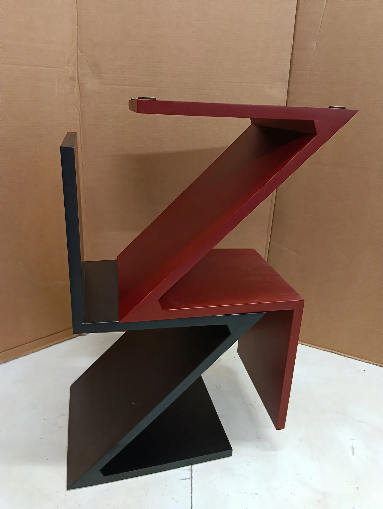 Sedia Zig Zag laccata di Thomas Gerrit Rietveld per Alivar, 2000 53