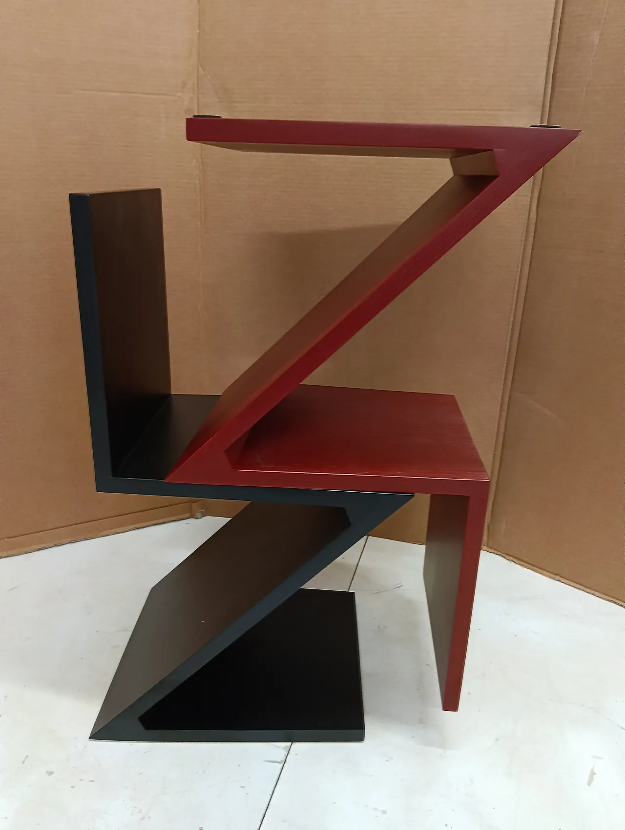 Sedia Zig Zag laccata di Thomas Gerrit Rietveld per Alivar, 2000 54