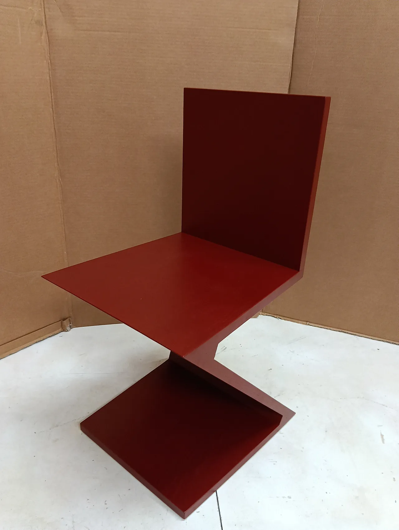 Sedia Zig Zag laccata di Thomas Gerrit Rietveld per Alivar, 2000 56