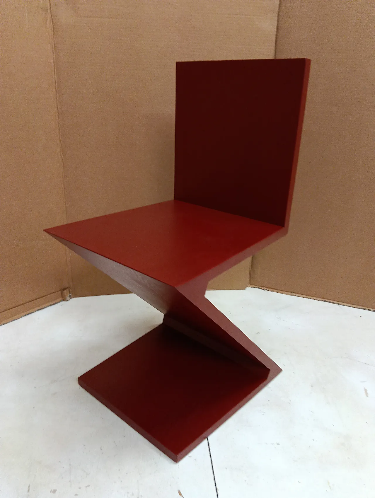 Sedia Zig Zag laccata di Thomas Gerrit Rietveld per Alivar, 2000 57