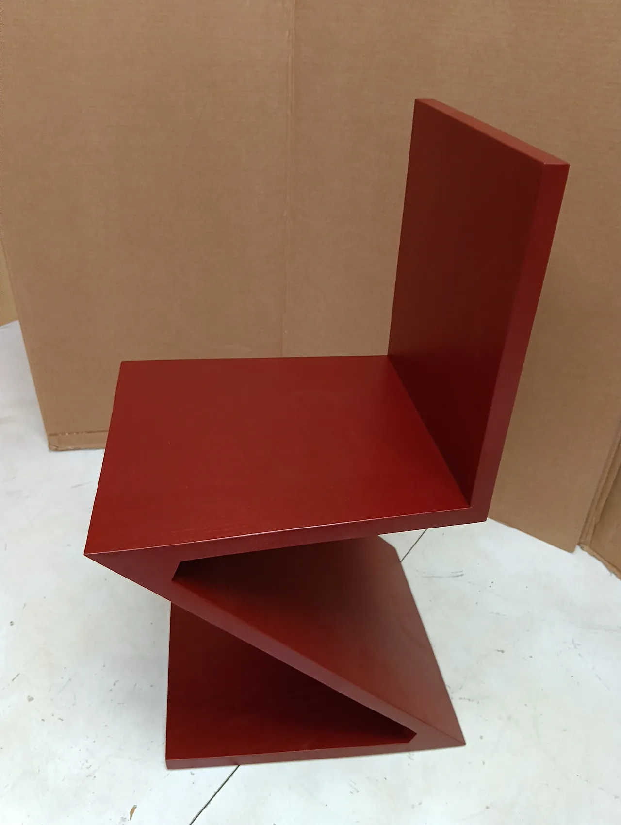 Sedia Zig Zag laccata di Thomas Gerrit Rietveld per Alivar, 2000 71