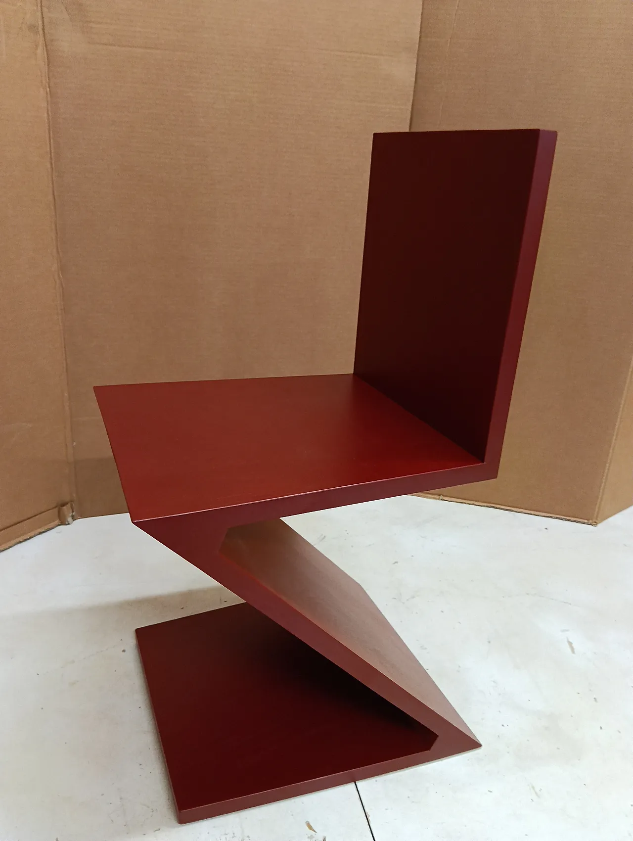 Sedia Zig Zag laccata di Thomas Gerrit Rietveld per Alivar, 2000 73