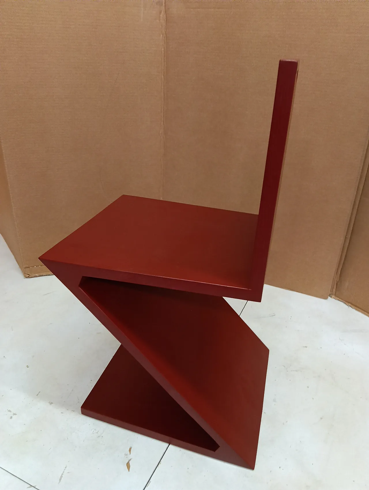 Sedia Zig Zag laccata di Thomas Gerrit Rietveld per Alivar, 2000 74