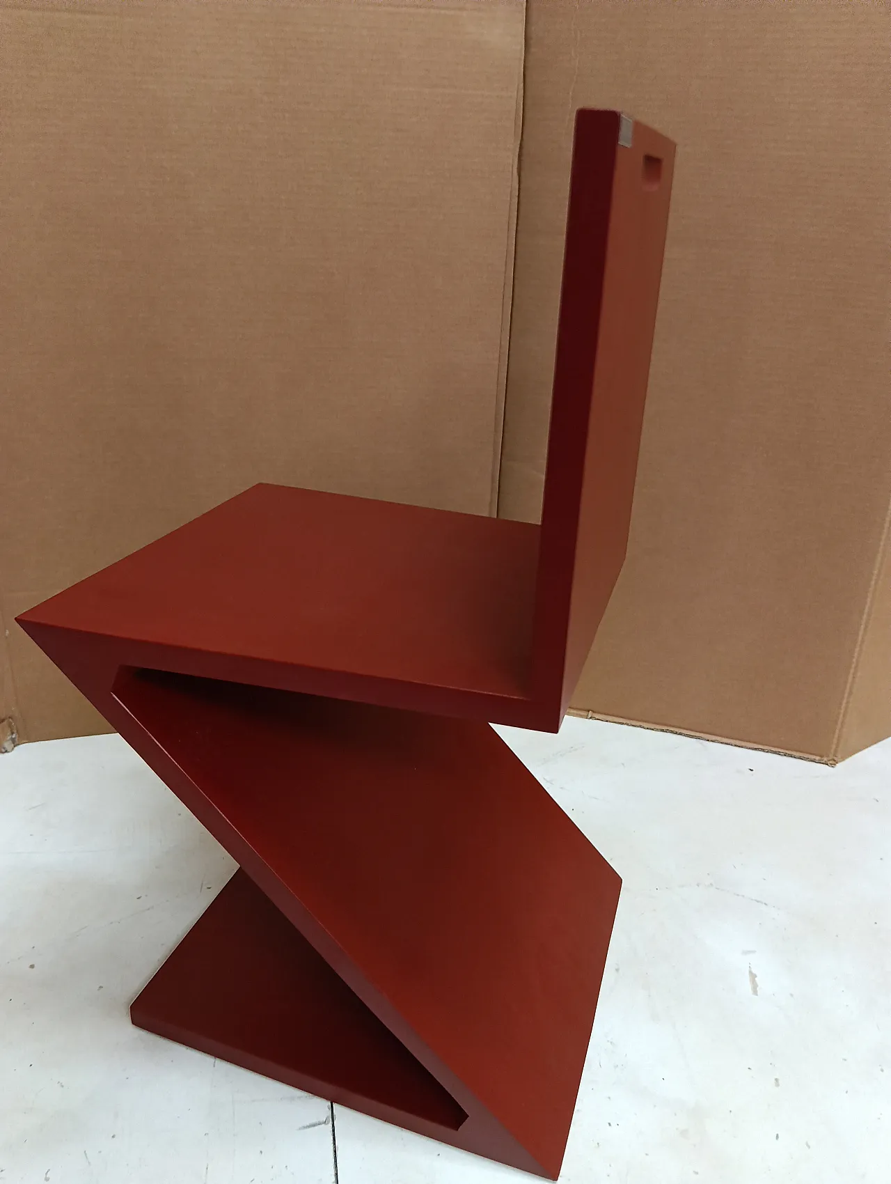 Sedia Zig Zag laccata di Thomas Gerrit Rietveld per Alivar, 2000 79