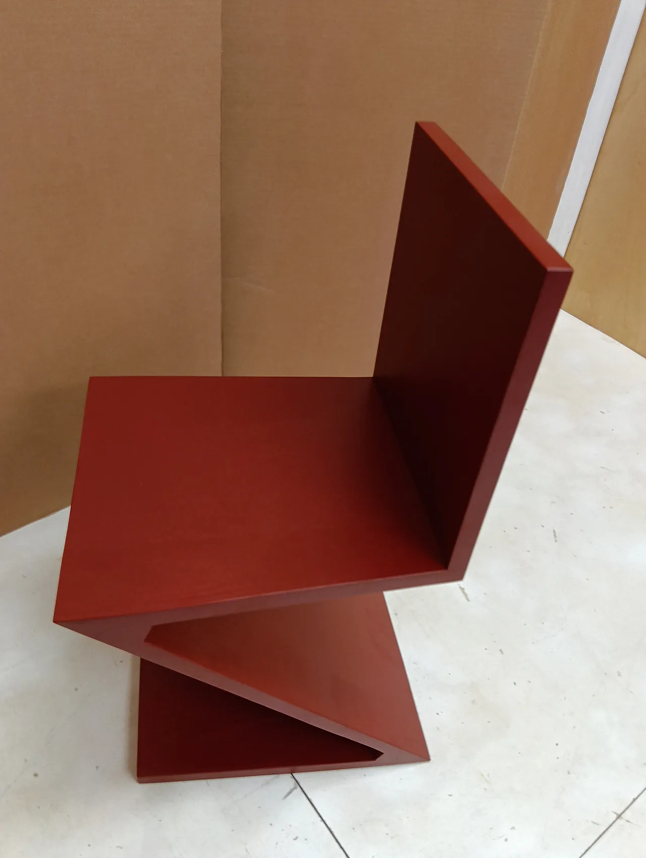 Sedia Zig Zag laccata di Thomas Gerrit Rietveld per Alivar, 2000 87
