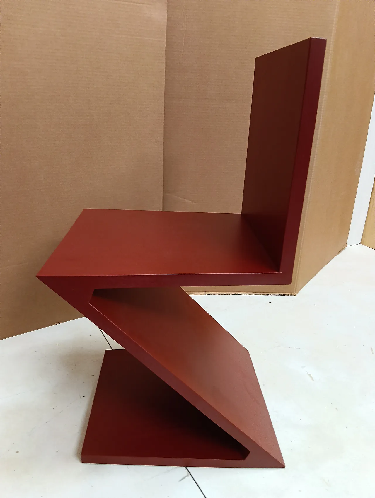 Sedia Zig Zag laccata di Thomas Gerrit Rietveld per Alivar, 2000 88