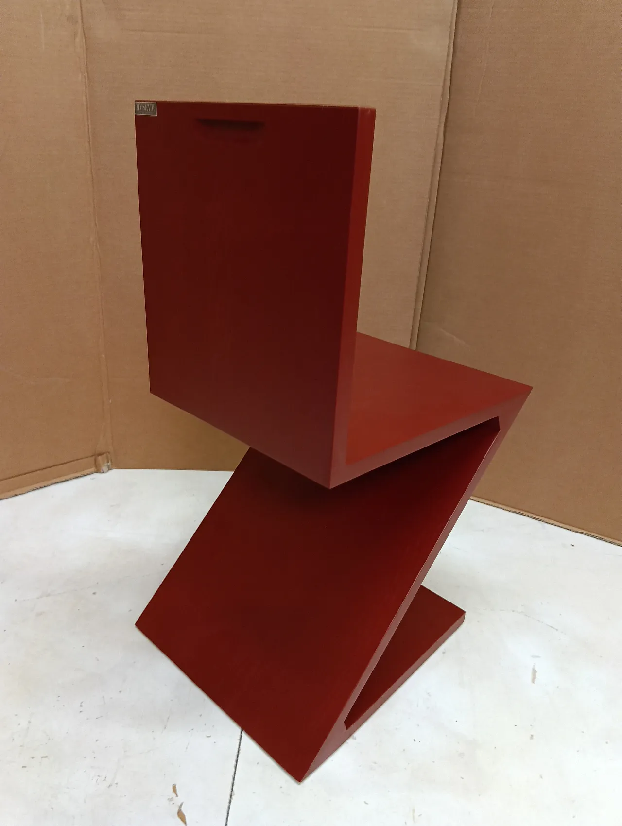 Sedia Zig Zag laccata di Thomas Gerrit Rietveld per Alivar, 2000 92